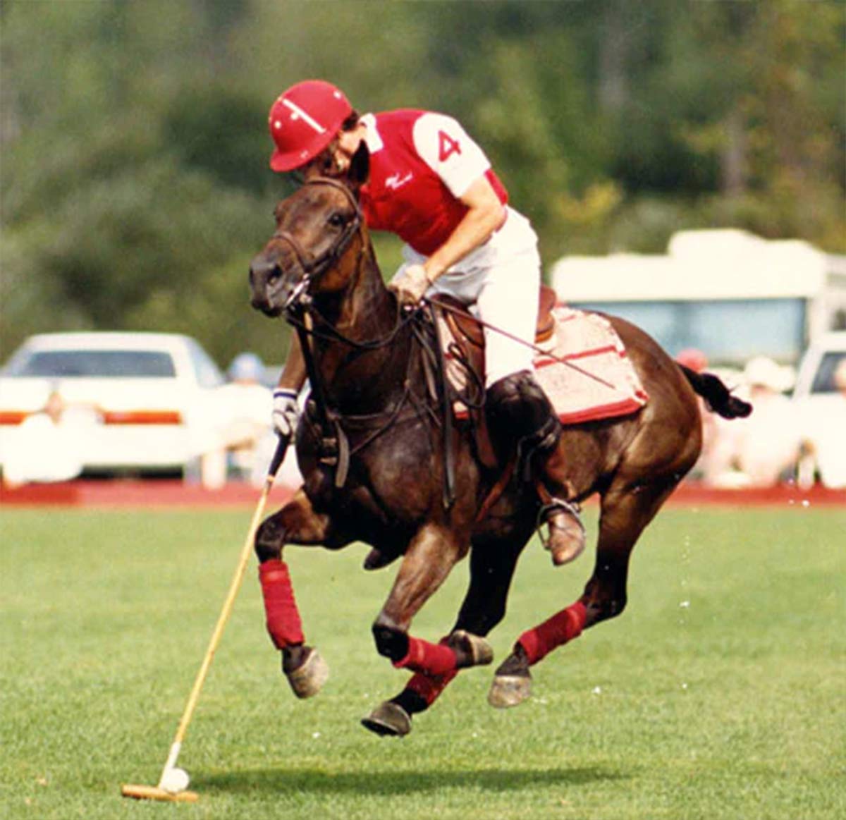 Gary playing polo on Texas